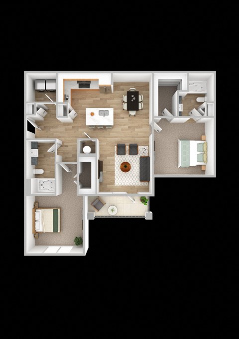 2 bed 2 bath at The Exchange at Crestview Apartments, Crestview, FL